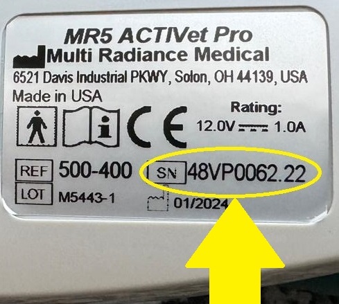 Comment trouver le numéro de série de mon laser ?